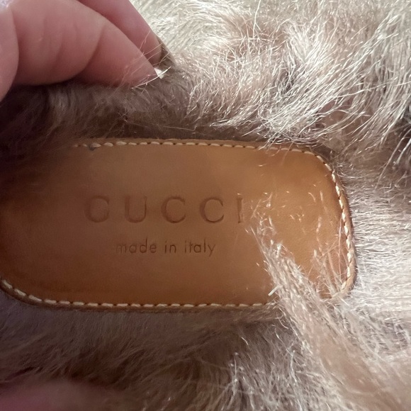 Gucci woman’s black princetown fur sides 100% authentic Mules slipper - Picture 15 of 16